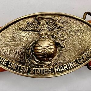 Gold US Marine Corps Belt Buckle